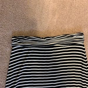 J Crew black and white Maxi Skirt